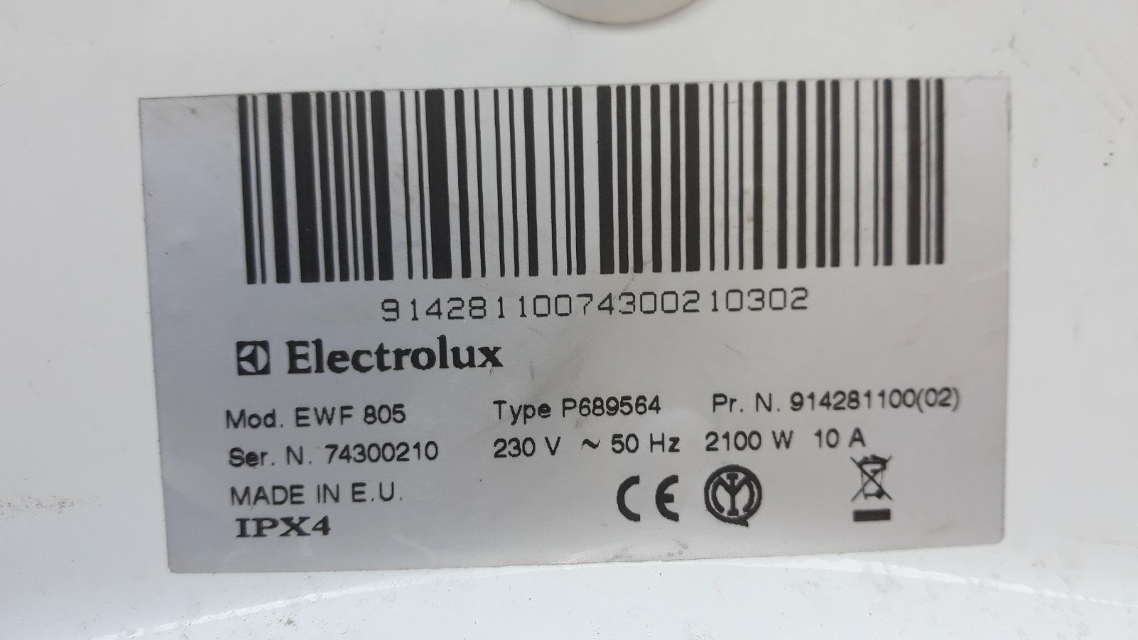 Пералня Електролукс EWF 805 на части