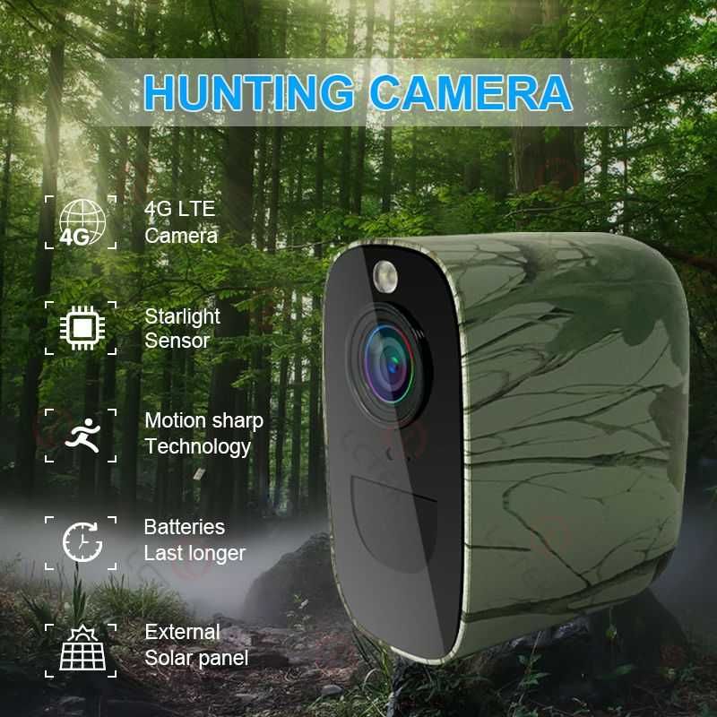 Camera de vanatoare profesionala 4G TSS-S3C Live, FullHD, 4MP