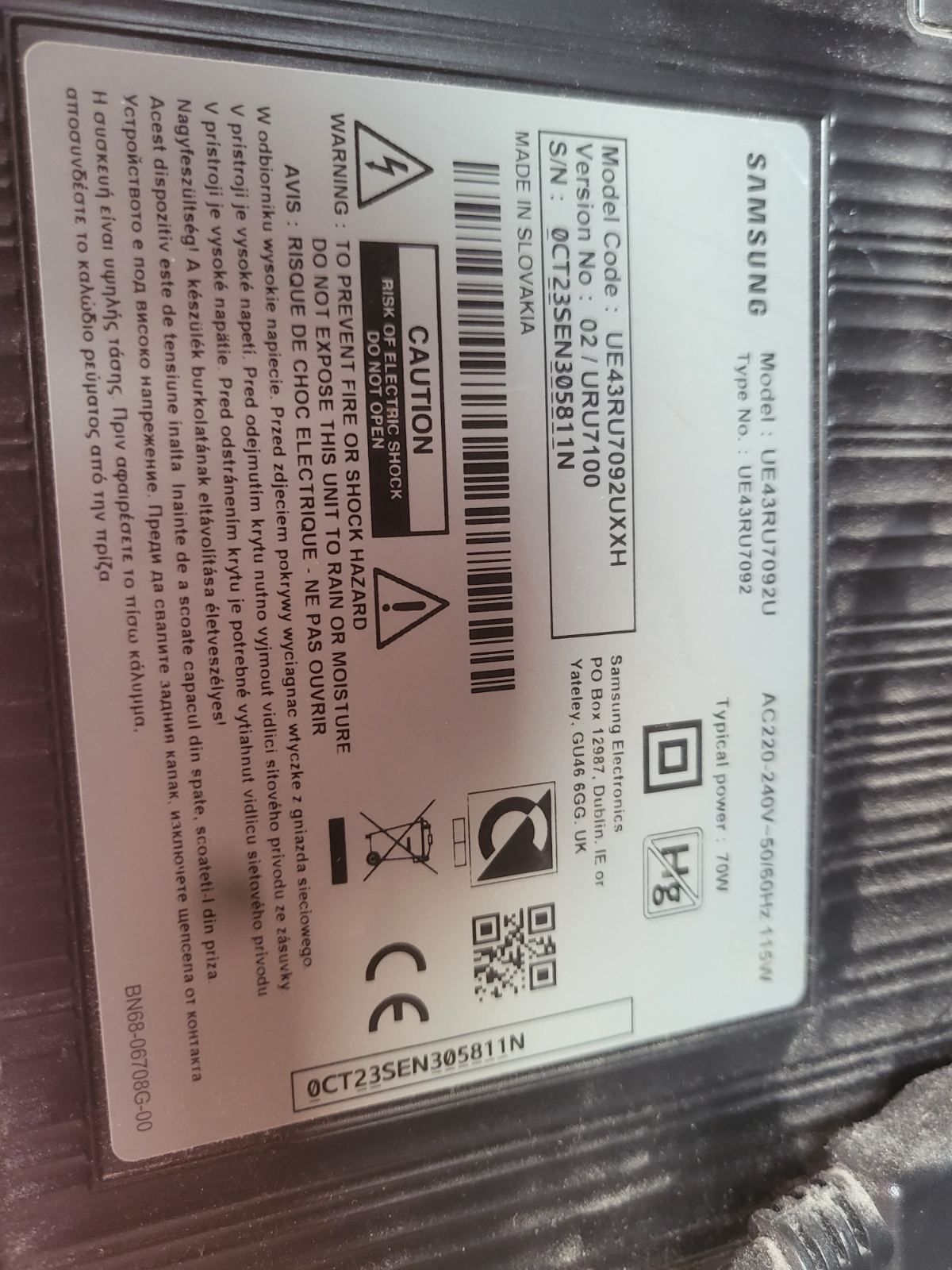 SAMSUNG телевизор на части