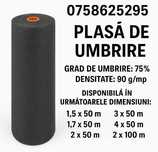 Plasa umbrire 75 %    1.7 x 50m  Protectie U.V.