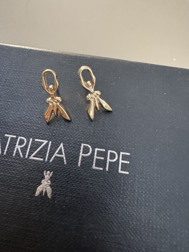 Златни обеци  по поръчка patrizia pepe