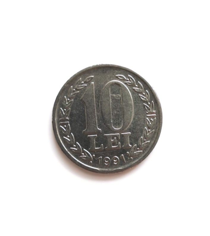 Moneda 10 lei 1991