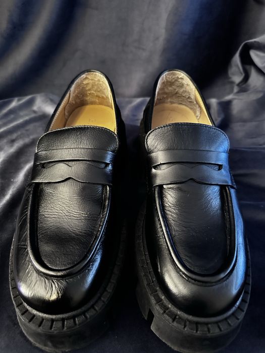 Pantofi Badura negri cu platforma 38