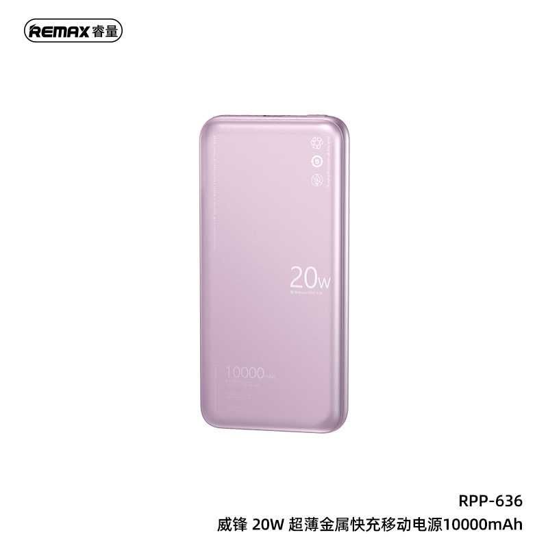 Remax RPP-636 Wefon Series PD 20W Power Bank 10000mAh Ultra thin QC3.0