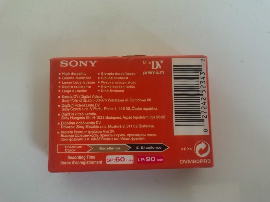 Нова Sony Mini DV Premium 60 Касета