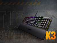 Клавиатура ASUS TUF Gaming K3, Black-Grey, USB