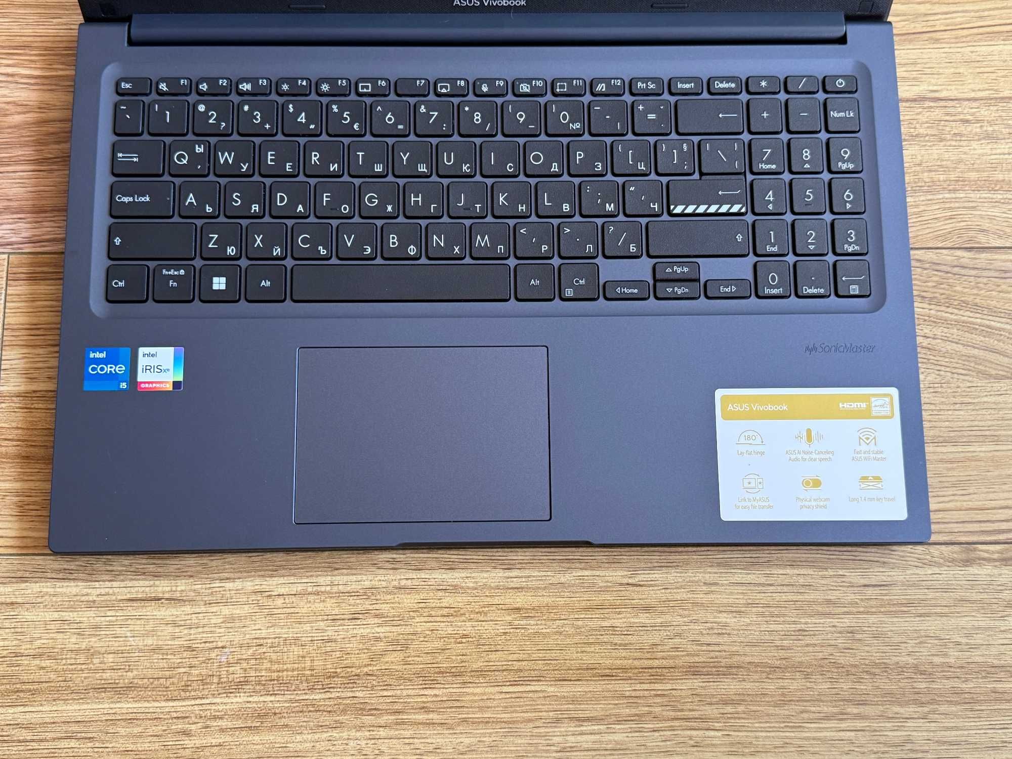 Asus VivoBook 15`Core i5-1235U/16GB DDR4/512GB NVMe/FHD IPS/Бат 6ч
