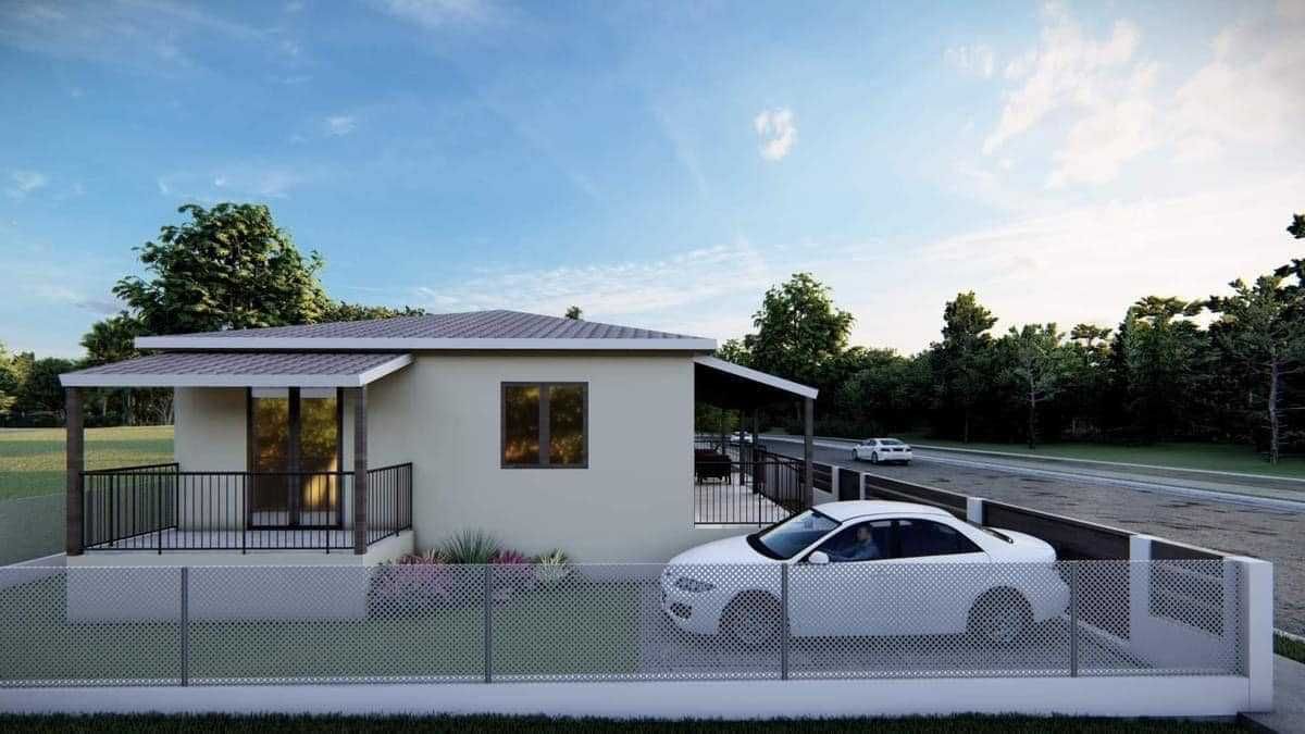Продава къща в строеж с площ 65 м2 и двор 185 м2 в Аспровалта, Гърция