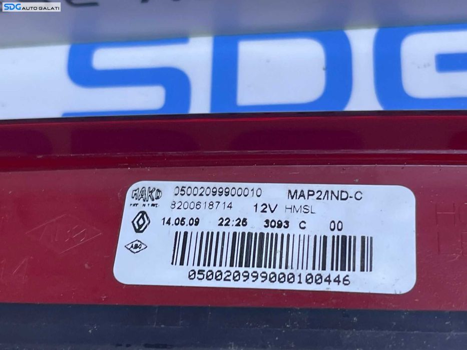 Lampa Tripla Stop Auxiliar Central Luneta Geam Sticla Hayon Haion Portbagaj Renault Clio 3 Break Grandtour 2005 - 2013 Cod 8200618714