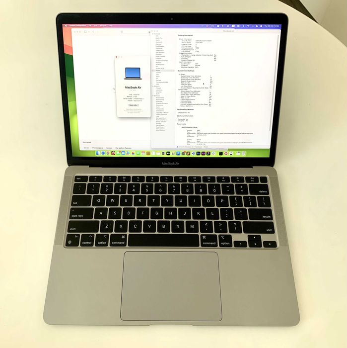 Macbook Air M1 - Space Gray - 8GB/256GB - Battery Health 94%