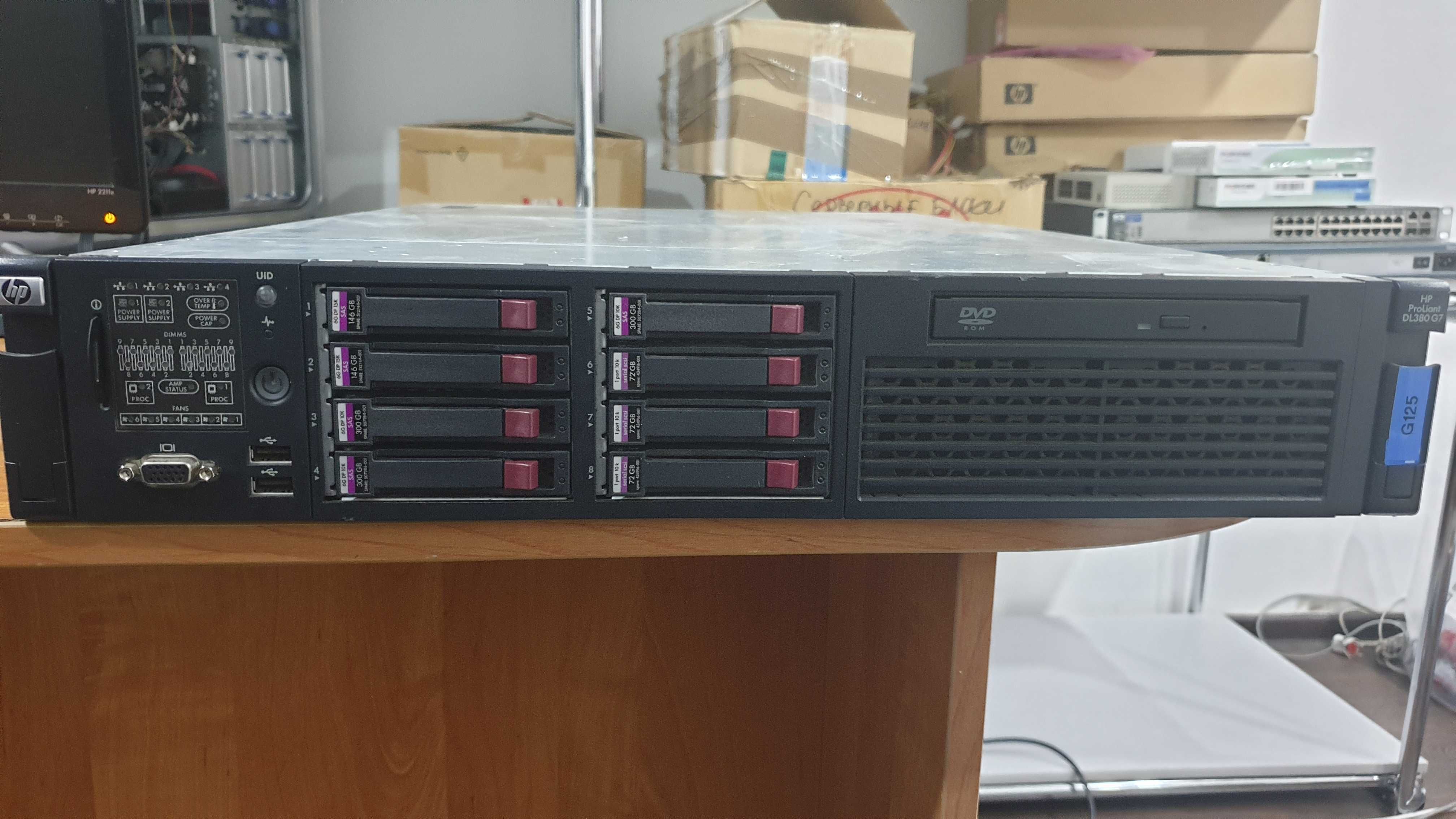 Сервер HP Proliant DL380 G7 2xX5670/48Gb/8HDD SAS 2,5"/2x460Watt