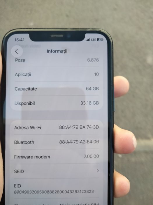 Vând iPhone 11 pro impecabil de 64 gb