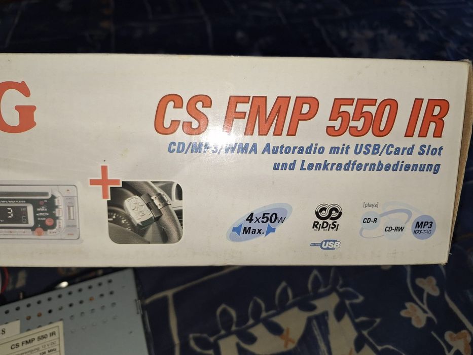 Radio CD MP3 Auto model AEG CS FMP 550 IR card, slot