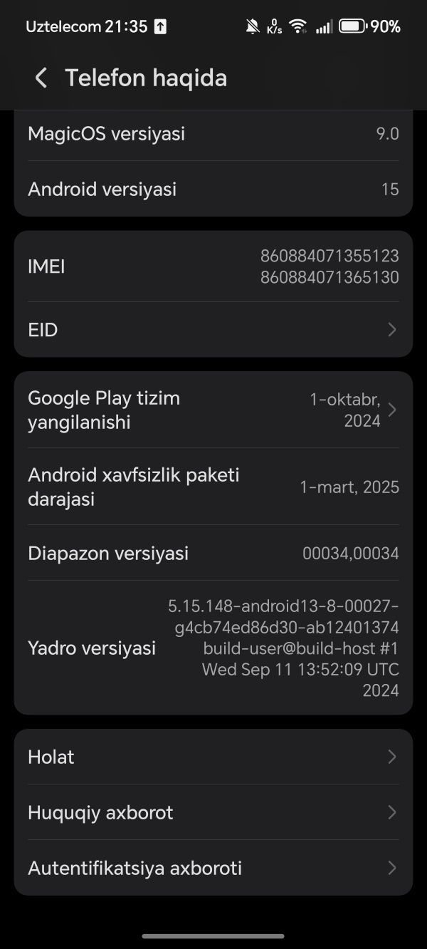 Honor 200 12+12 512 gbsotiladi ideal