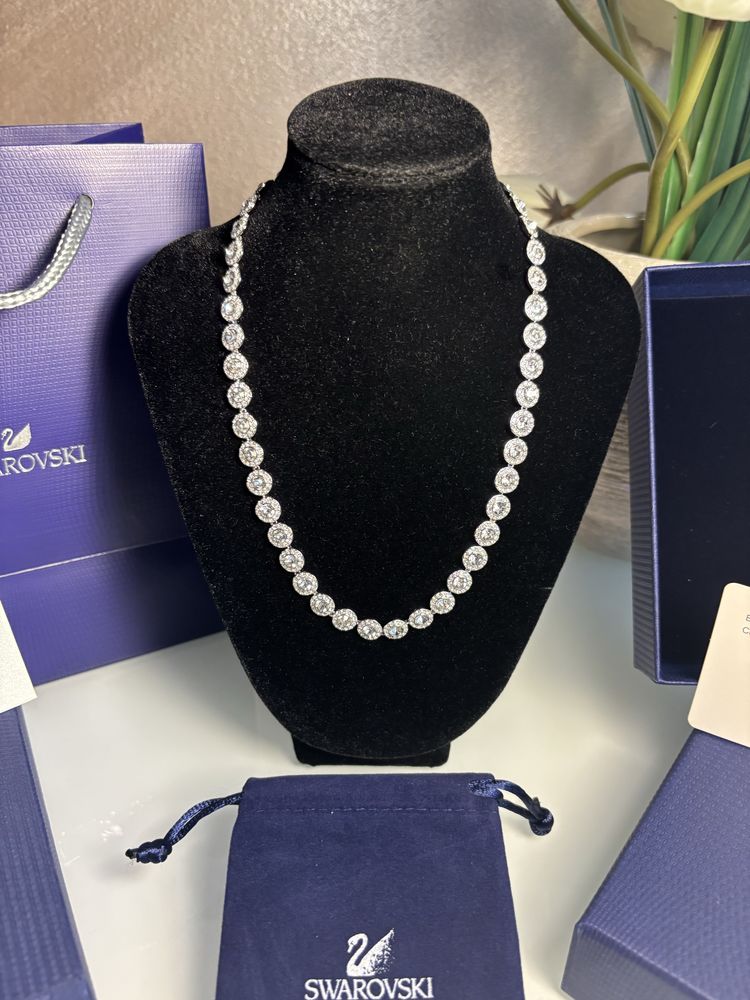 Lanț/colier angelic swarovski argintiu