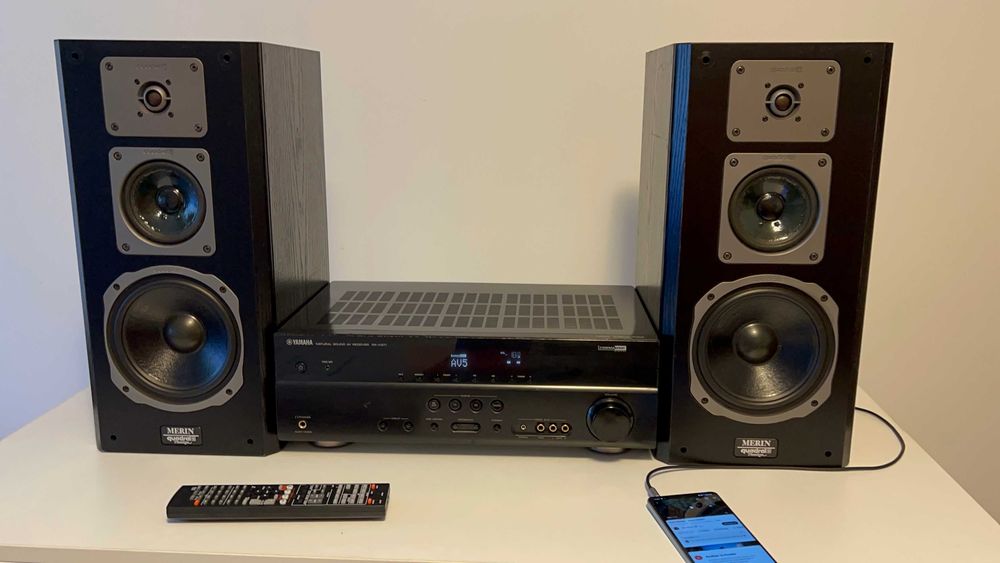 Amplificator Receiver Yamaha RX-V371 & Boxe Quadral Merin Phonologue E
