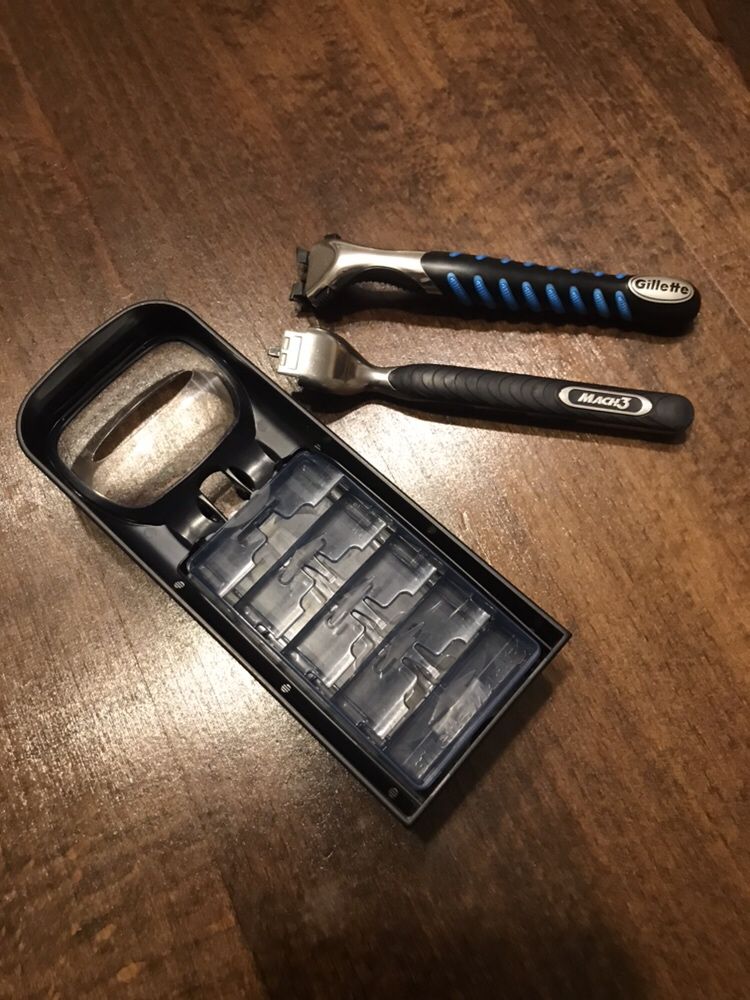 Gillette Mach 3 и Gillette Blue 3