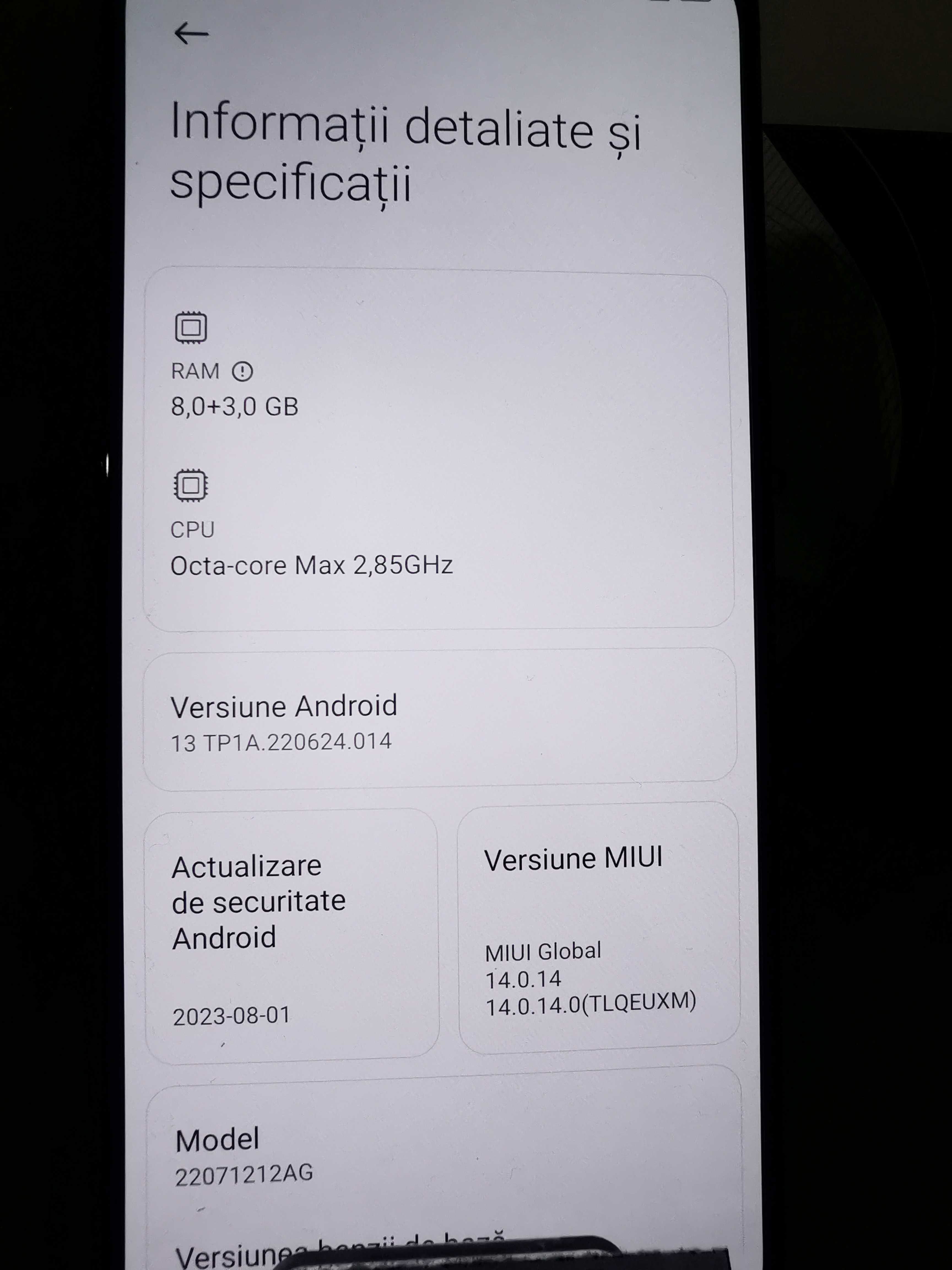 Xiaomi 12T 5G, 8GB/128GB, ca NOU ID5165