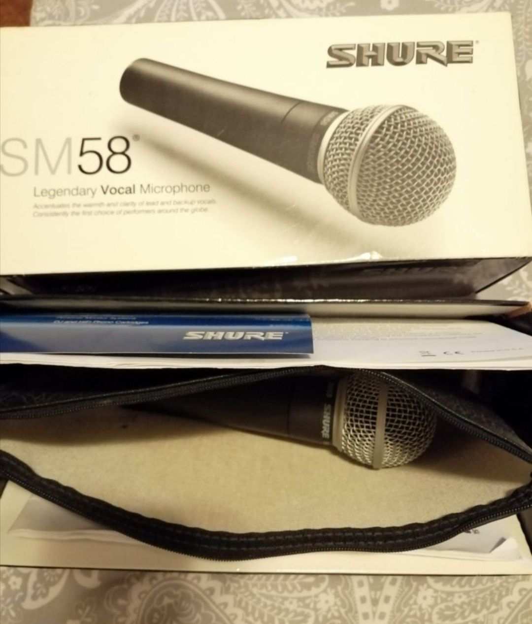 Microfon Profesional ORIGINAL SHURE SM58 cardioid Made in Mexic