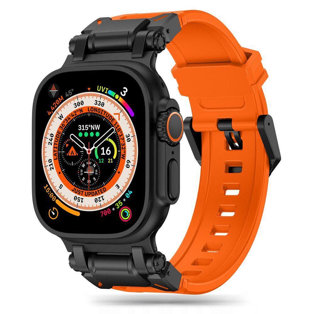 Tech-protect delta pro каишка за apple watch ultra 1/2 - orange/black
