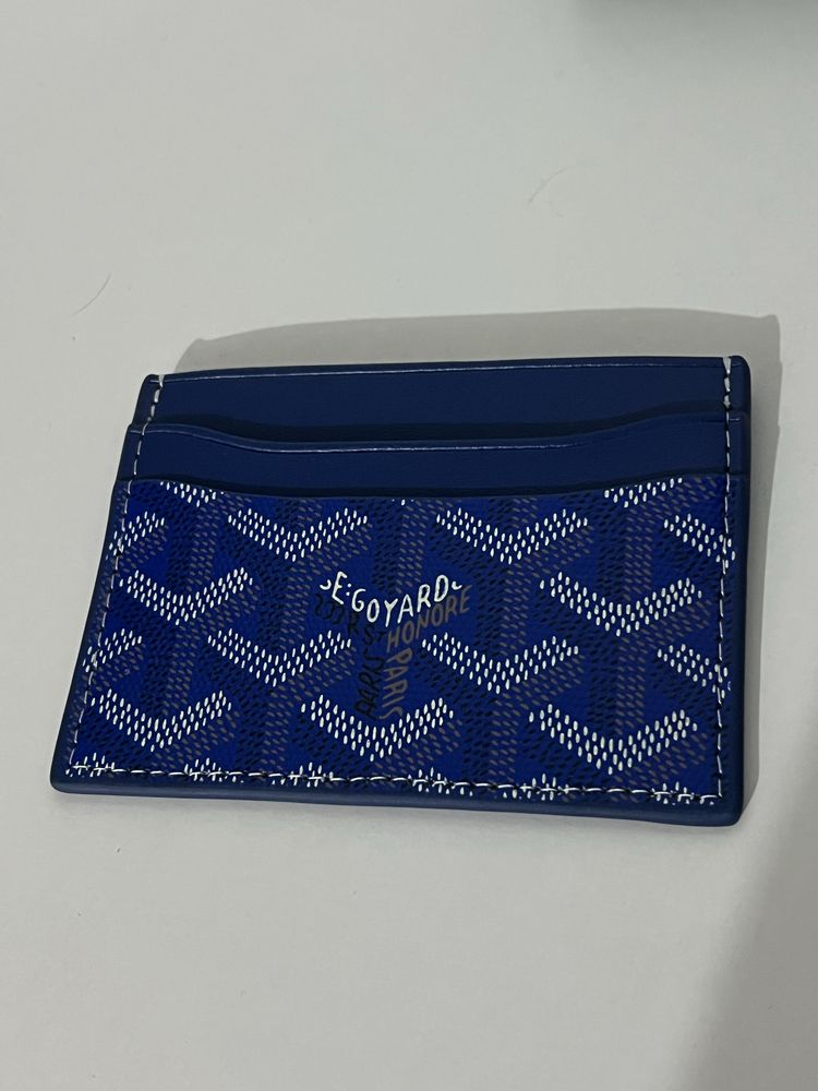 Cardholder goyard albastru portcard premium