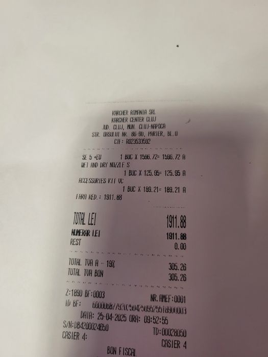 Vand aspirator injectie extractie