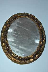Veche oglinda ovala aurita ,sculptata,deosebita