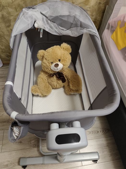 Pătuț cu sistem de legănare electric 3 în 1