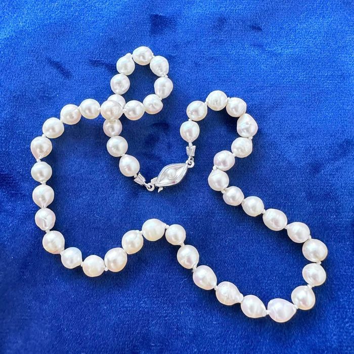 colier perle naturală Akoya de apă sărată