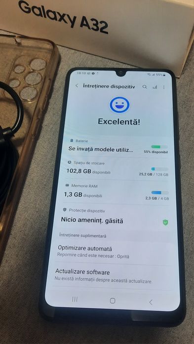 Samsung A32, de 128/4 Gb, fara probleme, cu accesorii, stare ok