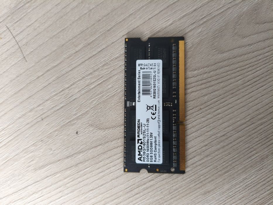 Оперативная память для ноутбука DDR3L - 8GB