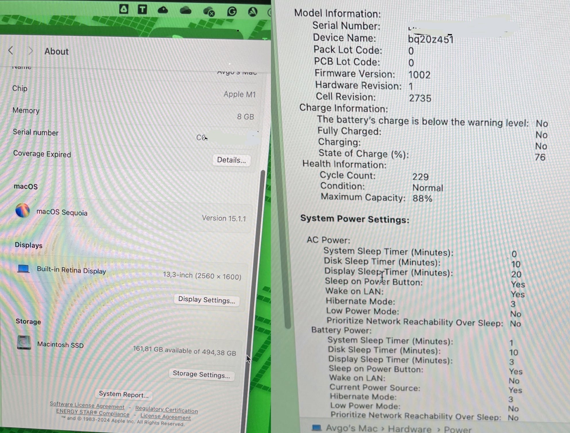 MacBook Air M1 | 512GB SSD | 8GB RAM