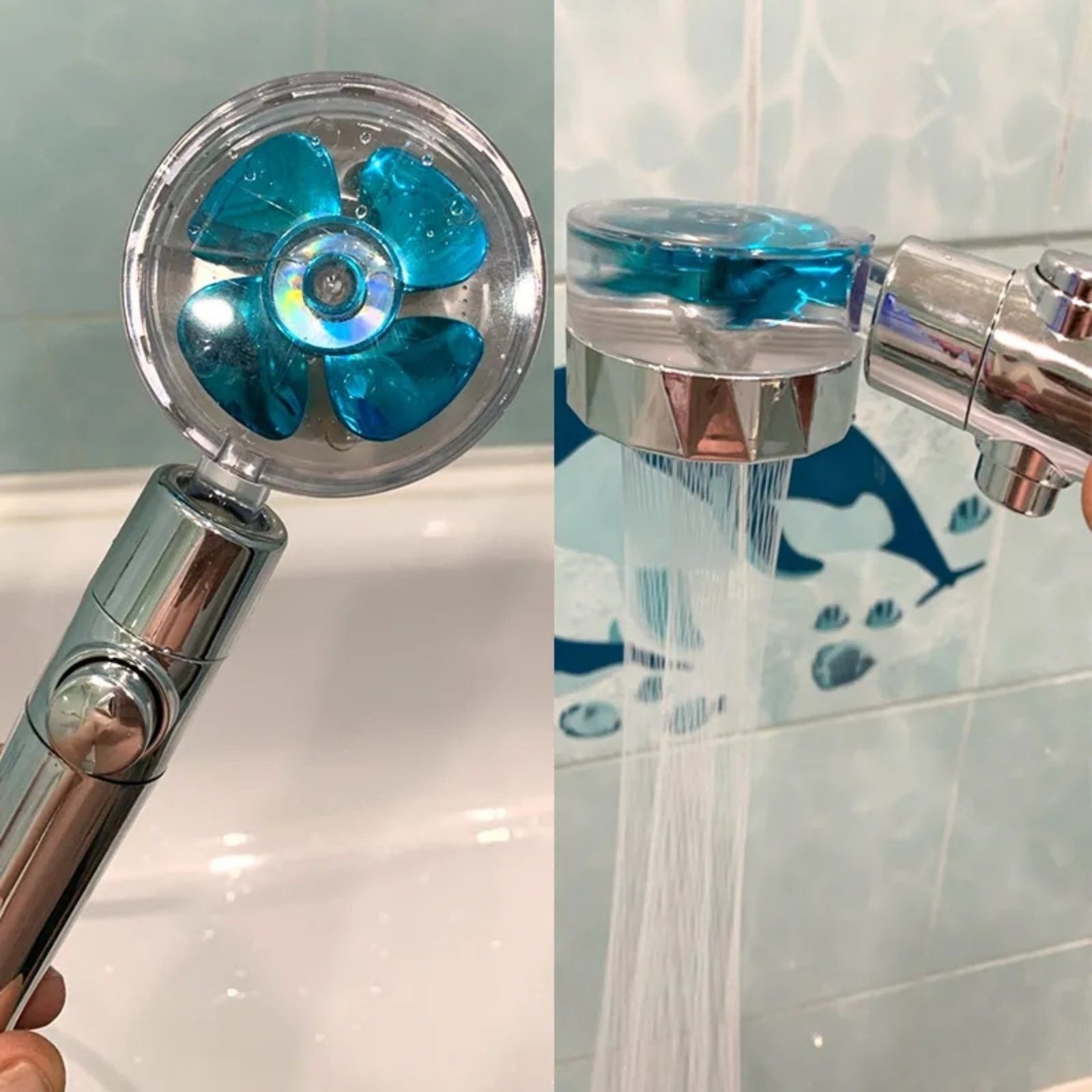 Турбо душ слушалка с пречистващ филтър turbo SPA  Shower Нова слушалка