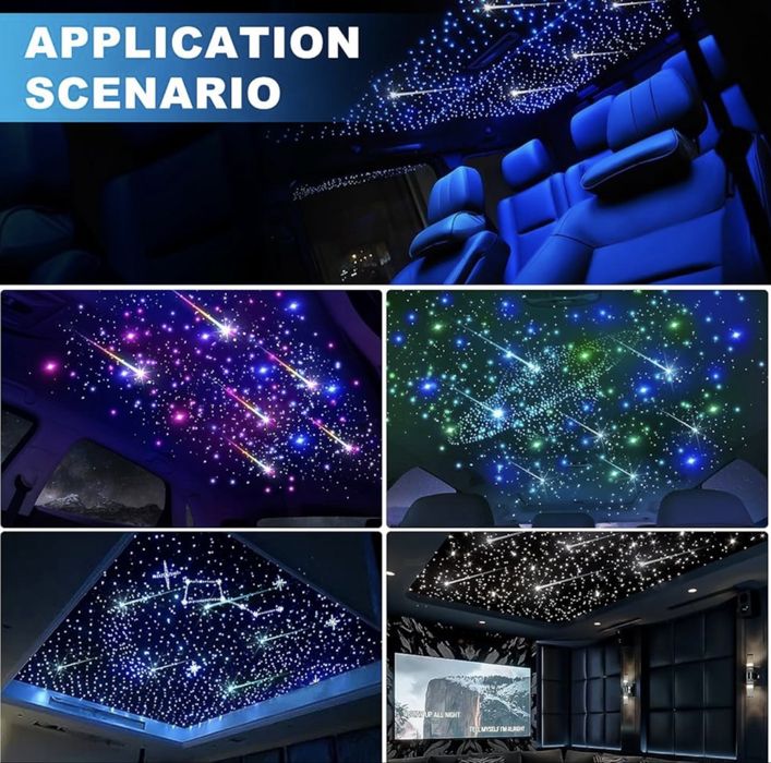 LED звезден таван с ефект падащи звезди - 700+ влакна