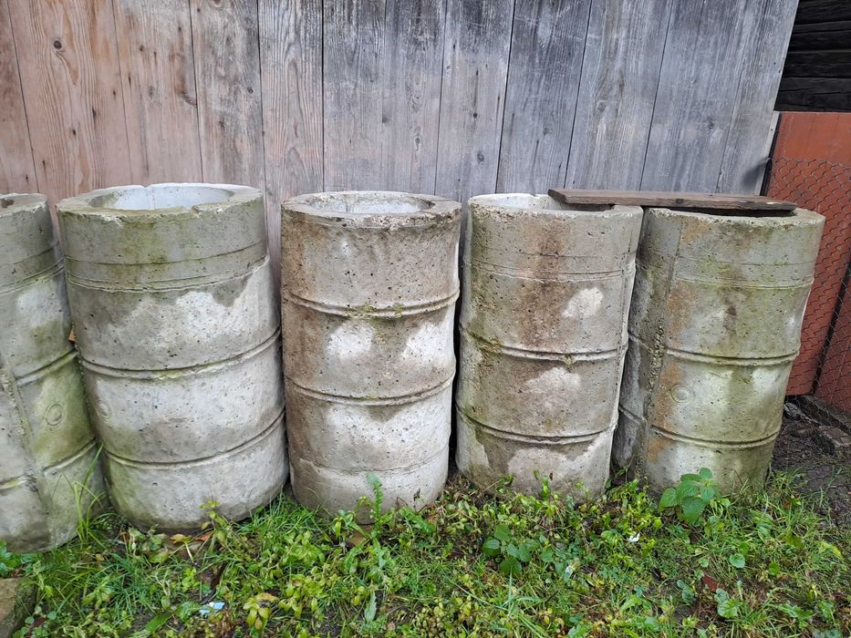 Vand tuburi din beton 5 bucati armate pt a rezista la tonaj greu