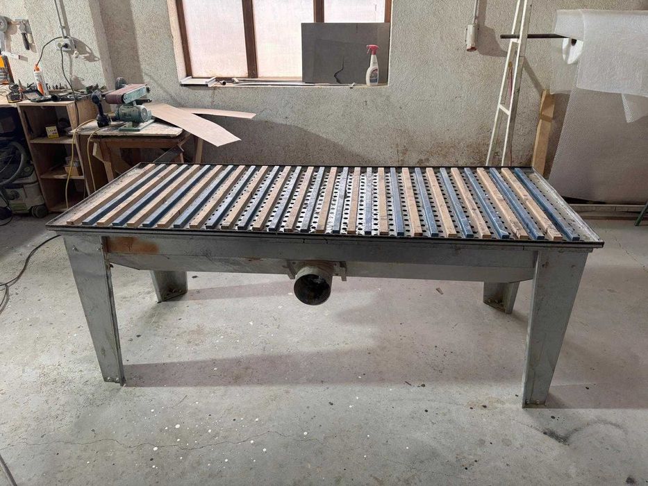 Masa profesionala pentru slefuit / masa de tamplarie, banc aspirant