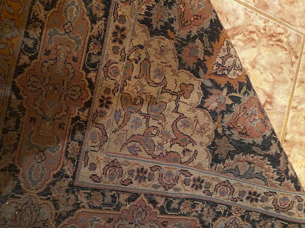 Spectaculos covor persan Keshan-lână-mătase-manual