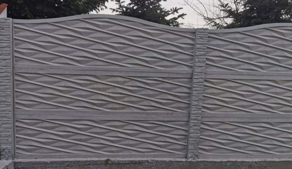 Gard din placi beton