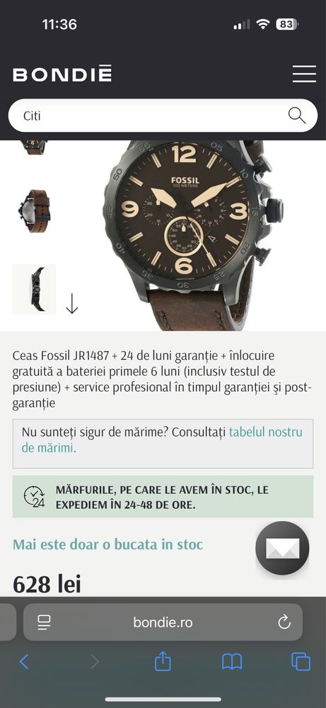 ceas fossil barbati