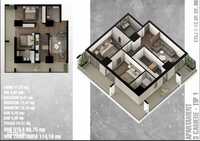 Apartament 3 camere - Suprafata 114.18 m2 - Piscina Privata