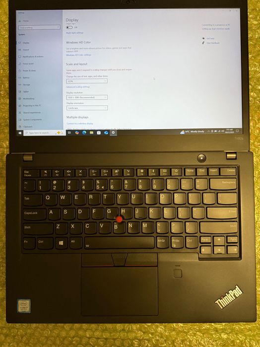 Laptop Lenovo T490s , T480s i7-8550U 16Gb DDR4 SSD 512Gb