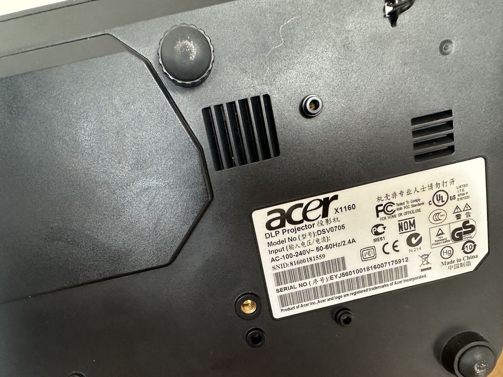 Acer x1160 прожектор