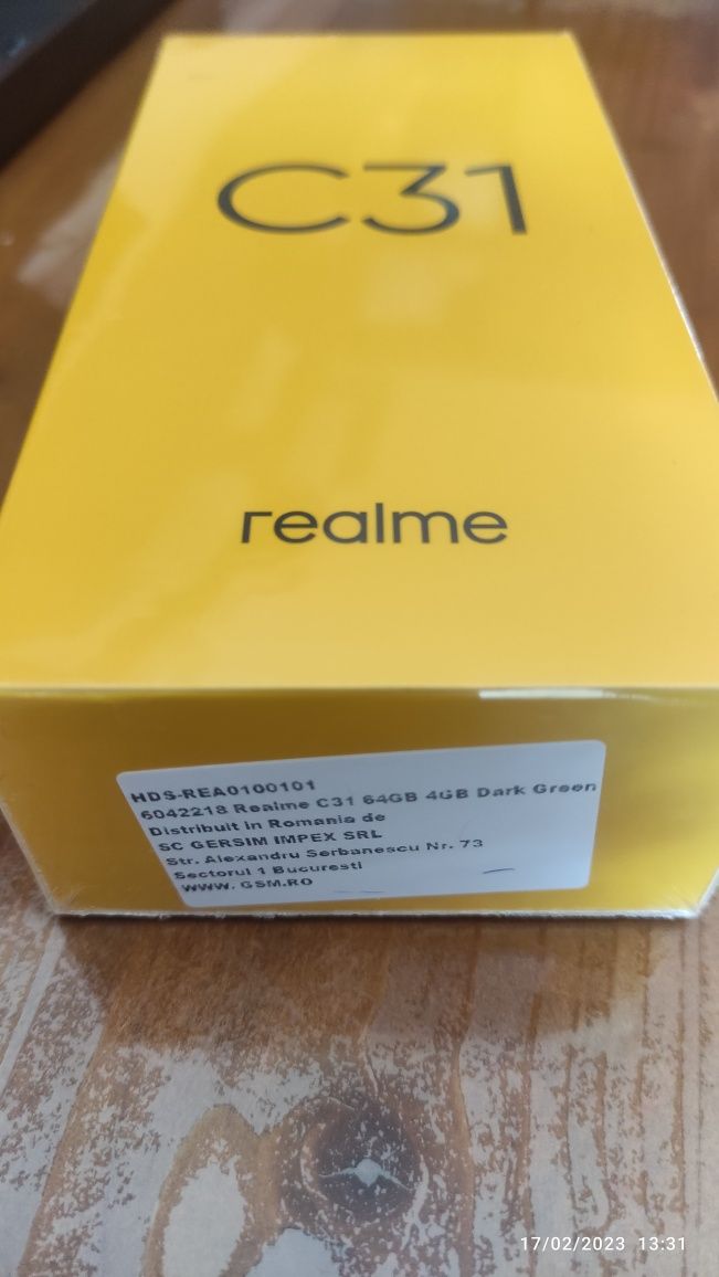 Realme C31, 64 GB, 4 GB - nou, sigilat