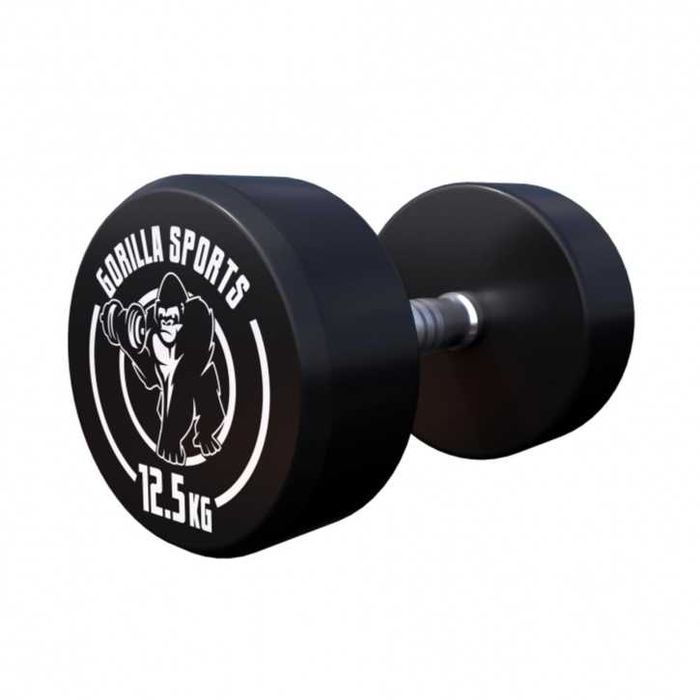 Set gantere cauciuc 25 kg - 2 x 12,5 kg