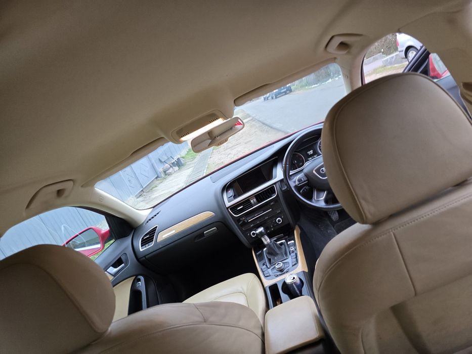 Scaune bancheta interior piele crem audi A4 B8 b8.5