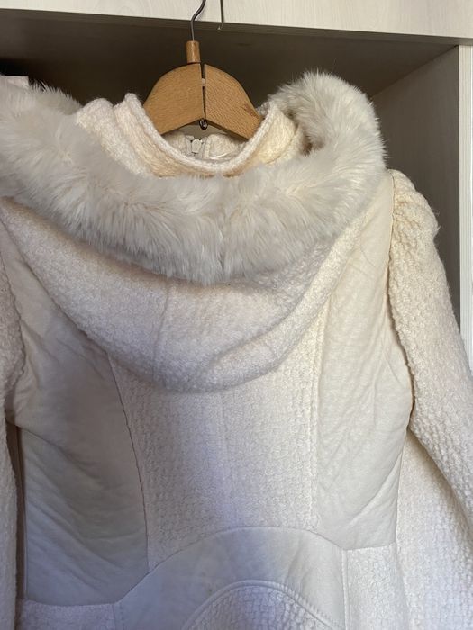 Дамско бяло палто - Riva 95