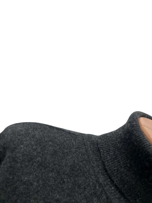 Дамски кашмирен пуловер размер L / XL 100% КАШМИР сив поло яка