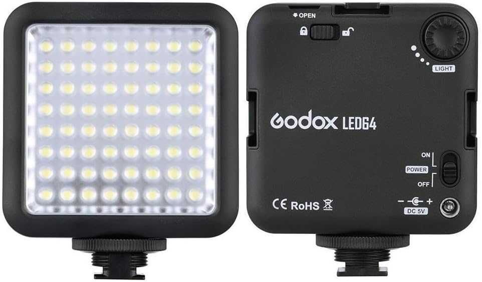 GODOX LED64 Преносима LED осветление за DSLR фотоапарати и видеокамери