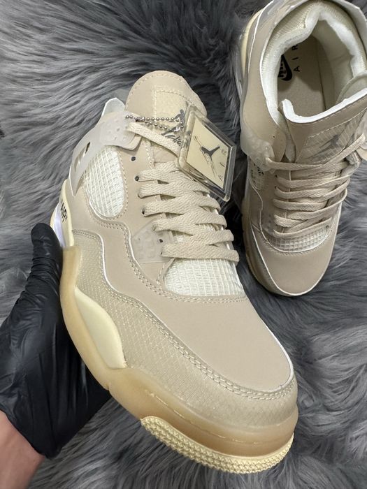 40-44 Jordan 4 Retro Sail Off White