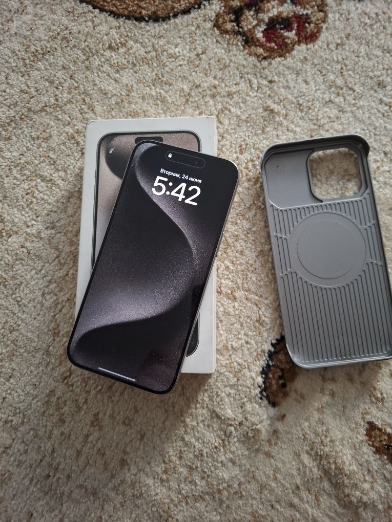 Iphone 15 pro max kar dak full 256gb
